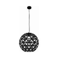 Luster na lanku FROZEN 1xE27/60W/230V pr. 50 cm čierna