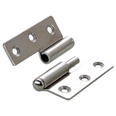Hettich Nábytkový záves tupý, pravý, poniklovaný, 2 ks, 50 x 40 x 1,5 mm