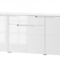 Szynaka Komoda SELENE 36 180 cm bílá lesk/mat