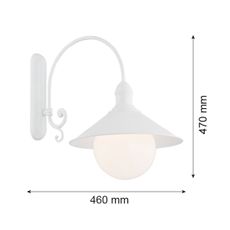 Argon 3297 - Nástenné svietidlo ERBA BIS 1xE27/60W/230V