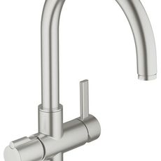 Drezová batéria Grohe Red s kaderníckou spŕškou supersteel 30033DC0