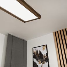 Brilagi-LED Stmievateľné svietidlo WOODY FRAME LED/50W/230V dub 120x30 cm IP44 +DO
