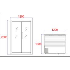 Sauna PANORAMA BLACK pre 2 osoby