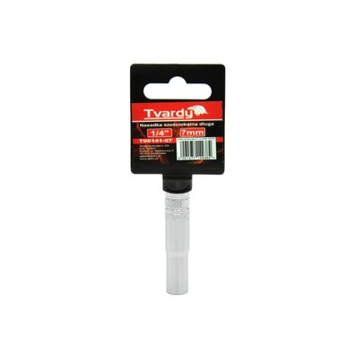 Dlhá šesťhranná objímka 1/4" 7 mm TVARDY (10/100)