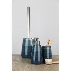 Petrolejovomodrá toaletná kefa Wenko Pottery