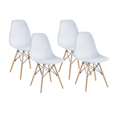 Set 4 stoličiek MATERA Saska Garden 1028446 - biely