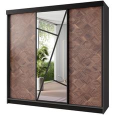 Skriňa Vena 200 graft antracit + art deco