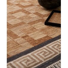 Diamond Carpets India , Ručne viazaný kusový koberec Greta Roma DE 2254 Multi Colour, 120x170, hnedá, chodba / predsieň
