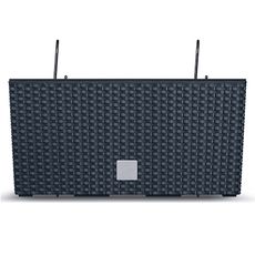 NABBI DRC400W plastový balkónový kvetináč 39,5 cm antracit
