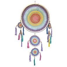 Veľký lapač snov pastelový 55cm boho