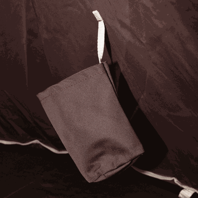 Závesné hojdacie kreslo, sivohnedá TAUPE, KLORIN NEW TYP 2 BIG SIZE CACOON HAMMOCK
