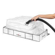Vákuový látkový/plastový úložný box pod posteľ 105x45x15,5 cm Life – Compactor