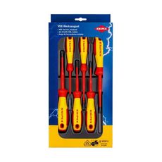 Elektrikárske skrutkovače PH/S-PZ/S-SL VDE Knipex 00 20 12 V05 (sada 6 ks)