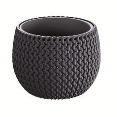 Prosperplast Kvetináč Splofy Stand tmavosivý, varianta 29 cm