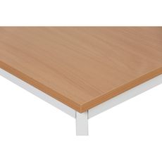 Jedálenský stôl, 180x80 cm, sivá podnož, buk