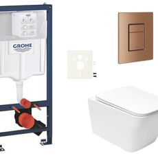 Závesný wc set do ľahkých stien / predstenová montáž Swiss Aqua Technologies Infinitio SIKOGRSIN12SCDL0