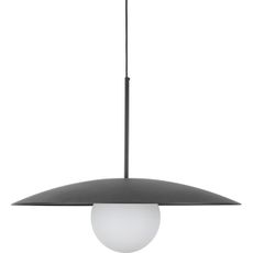 Luster na lanku SLATE 1xE27/15W/230V pr. 65 cm čierna