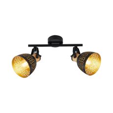 Prezent 27523 - Bodové svietidlo MESCALA 2xE14/40W/230V čierna