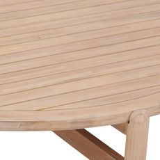 DEOKORK Záhradný stolík z akácie ZARAGOZA ø80 cm