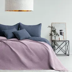 Restilo Prehoz na posteľ Softa charcoal - mauve, 220 x 240 cm