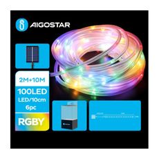 Aigostar - LED Solárna vianočná reťaz 100xLED/8 funkcií 12m IP65 multicolor