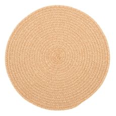 Prírodné prestieranie s prímesou bavlny Tiseco Home Studio, ø 38 cm