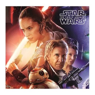 Obojstranný vankúš Star Wars - Hviezdne vojny - motív The Force Awakens - 40 x 40 cm