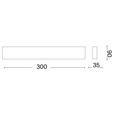 Ideal Lux - LED Nástenné svietidlo DELTA LED/10W/230V 4000K 30 cm CRI 90 čierna