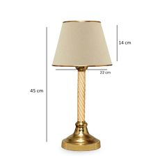 Stolná lampa AYD 1xE27/40W/230V béžová/zlatá