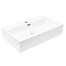 Umývadlo SAT Cube Way 75x42 cm otvor pre batériu uprostred SATCW7542