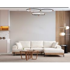 Elegantná rohová pohovka Eti 280 X 170 cm, pravá, biela