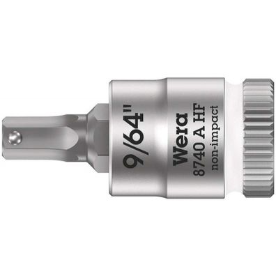 Wera 003384 Zyklop 1/4" 6-stranná zásuvka s bitom 9/64" typ 8740 A HF s funkciou držania - palce