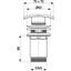 KFA Armatura 660-454-00 - Umývadl. výpust s prepadom CLICK-CLACK 7x7 cm l. chróm