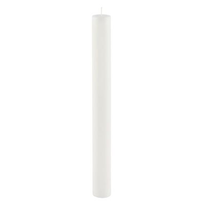Biela dlhá sviečka Ego Dekor Cylinder Pure, doba horenia 42 h