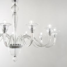Ideal Lux - Luster na reťazi BRIGITTA 12xE14/40W/230V pr. 120 cm číra