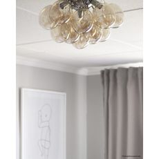 ByRydens 4200660-5503 - Stropné svietidlo GRANDE 3xG9/4W/230V dymová/hnedá