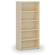 Kancelársky regál PRIMO WOOD, 1781 x 800 x 420 mm, breza