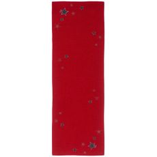 X-Mas ÚZKY OBRUS, 50/150 cm, sivá, červená