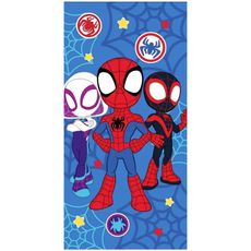Bavlnená plážová osuška Spidey a jeho priatelia - 100% bavlna, froté s gramážou 320 gr./m² - 70 x 170 cm