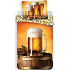 Bavlnené posteľné obliečky Zlatý mok - Pivo - 100% bavlna - 70 x 90 cm + 140 x 200 cm