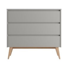 Sivá nízka detská komoda 100x52,5 cm Swing – Pinio