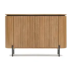 Nízka komoda z mangového dreva v prírodnej farbe 120x80 cm Licia – Kave Home