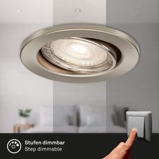 Briloner 7149-032-SADA 3xLED Stmievateľné kúpeľňové svietidlo 1xGU10/5W/230V IP23