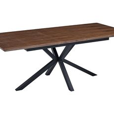 Signal Rozkládací jídelní stůl Logan 160/200 cm cm ořech/černý