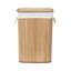 Compactor Kôš na špinavú bielizeň Bamboo hranatý, prírodná