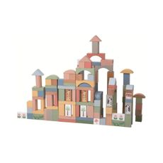 2Kids Toys - Drevené safari kocky so zvieratkami 120 ks