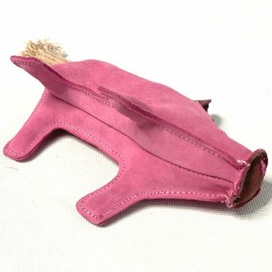 PafDog Prasiatko Pinky hračka pre psov z kože a juty, 28 cm
