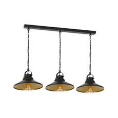 Luster na reťazi IRON 3xE27/60W/230V