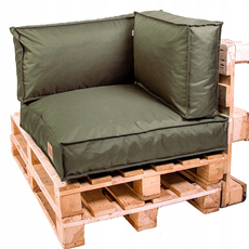 Golden Garden Paletové sedenie Golden Garden GG70/1 - podsedák a vankúš 80cm x 80cm x 15cm penový granulát olivový 1