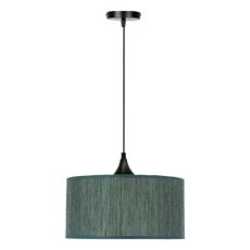 Tmavozelené závesné svietidlo s textilným tienidlom ø 30 cm Patti – Candellux Lighting